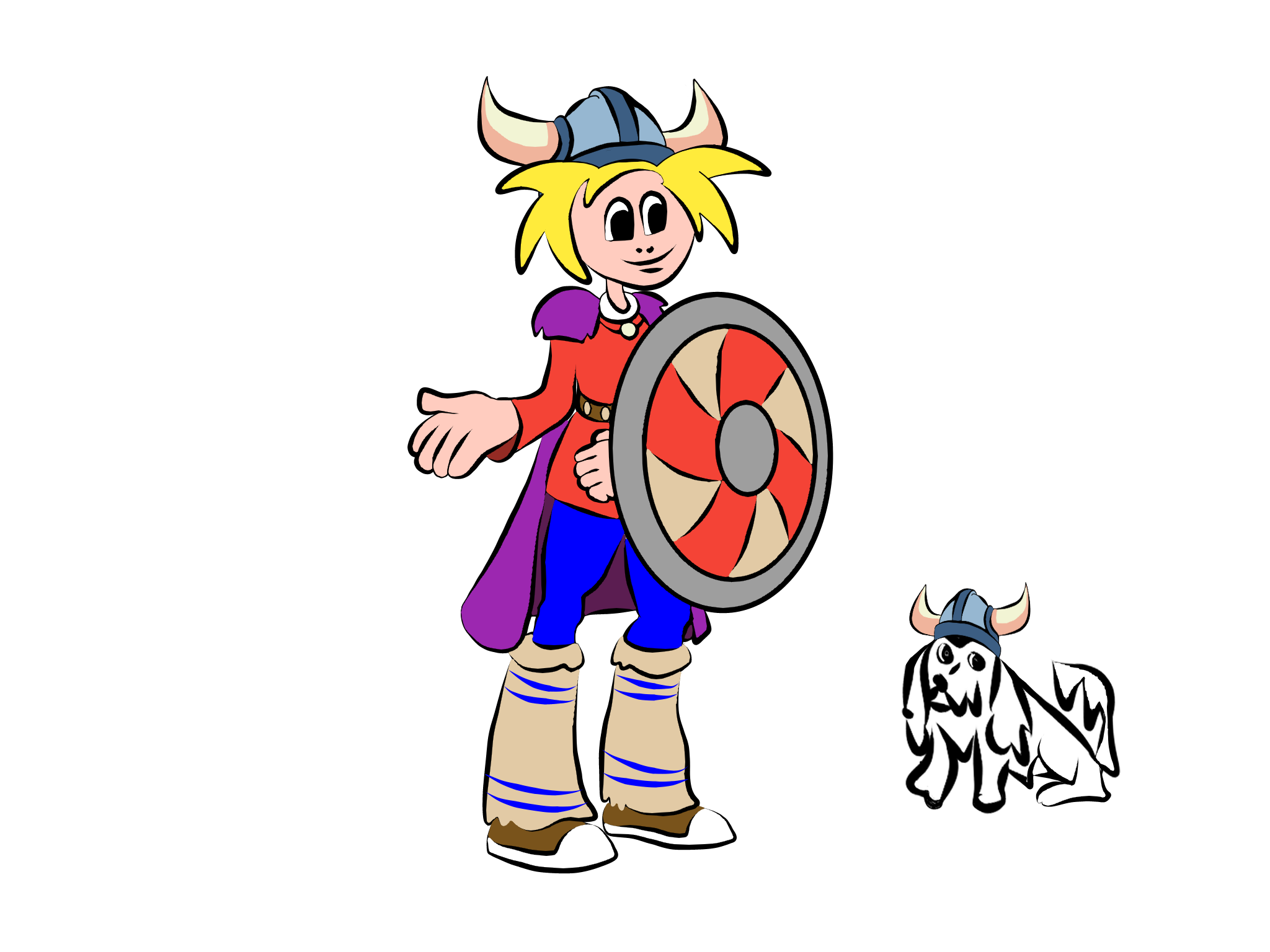 tekening Ko Klimaat tijdreis Viking